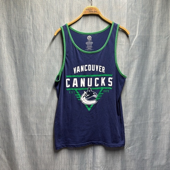 NHL Vancouver Canucks Blue Tank Top size medium - Picture 3 of 8